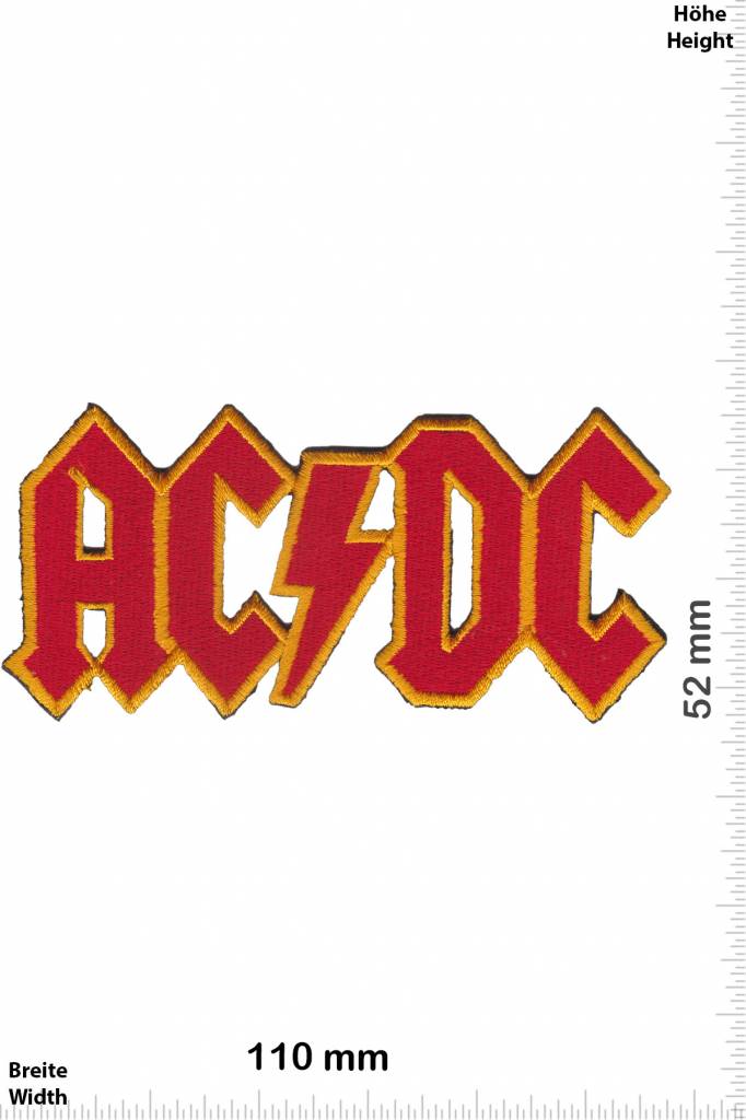 AC DC ACDC -red gold - AC DC