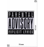 Parental Advisory Parental Advisory Explicit LYRICS - weiss schwarz