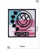 Blink 182 Blink 182  - smiley - red blue