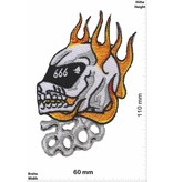 Biker Helm in Flammen