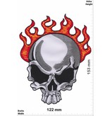 Totenkopf Skull - Flames - big