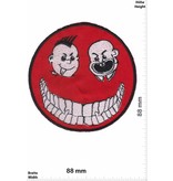 Punk Smiley rot - Punk