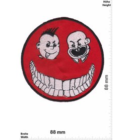 Punk Smiley rot - Punk