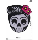 Skull Lady  Skull - grey - Old School