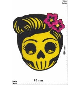 Skull Lady  Skull - yellow - Old School