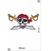 Totenkopf Pirat - mit Schwerter