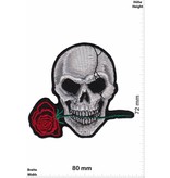 Totenkopf Skull with Rose