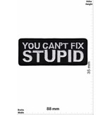 Sprüche, Claims You can't fix STUPID