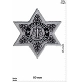 Police Sheriff - Department - Stern - silber