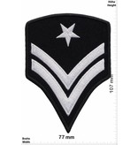 Sergant 2 Stripes - silver Star  - Sergant