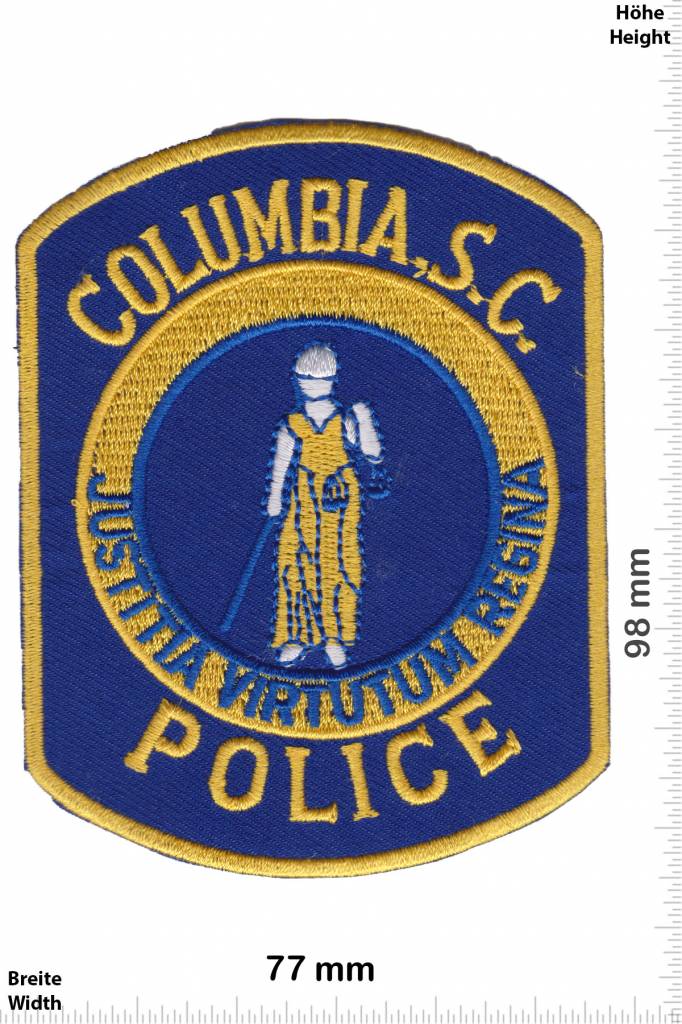 Police Columbia.S.C. Police - Justitia Virtutum Regina