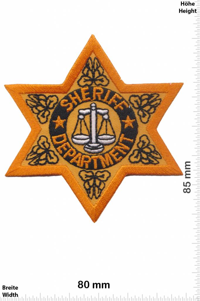 Police Sheriff - Department - Star - yellow