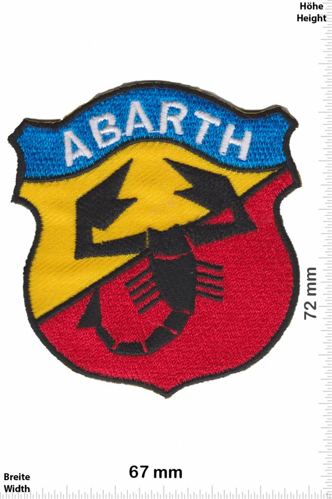 Abarth Abarth - blau gelb rot