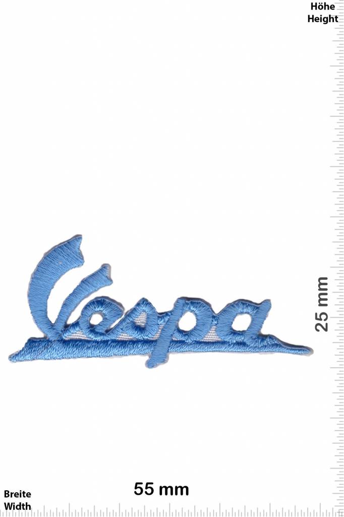 Vespa Vespa - font - small - light blue