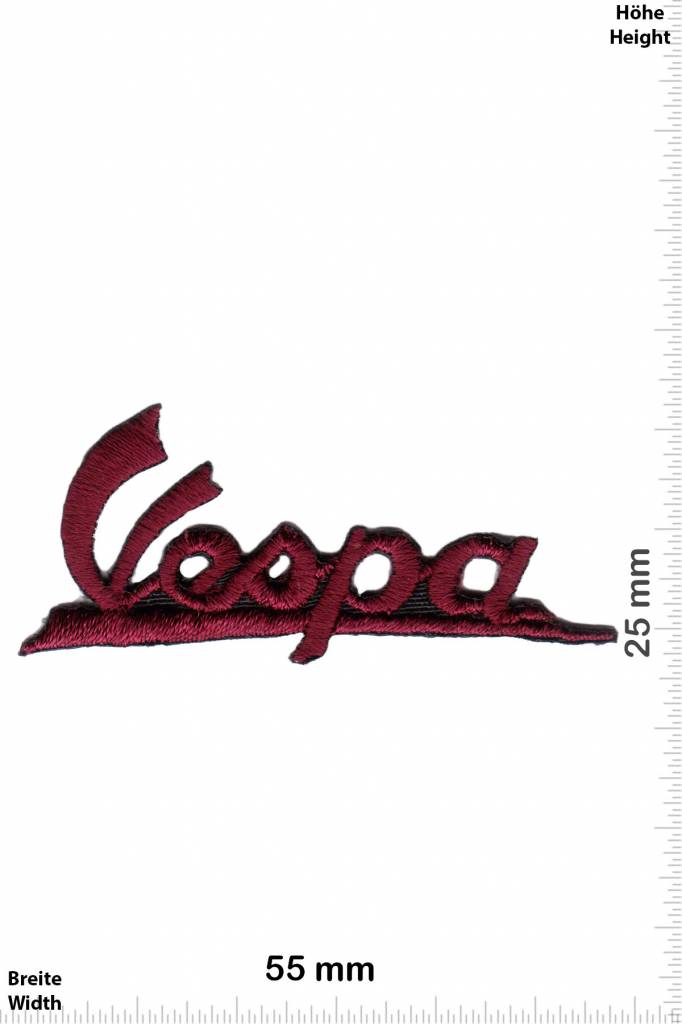 Vespa Vespa - font - small - burgundy