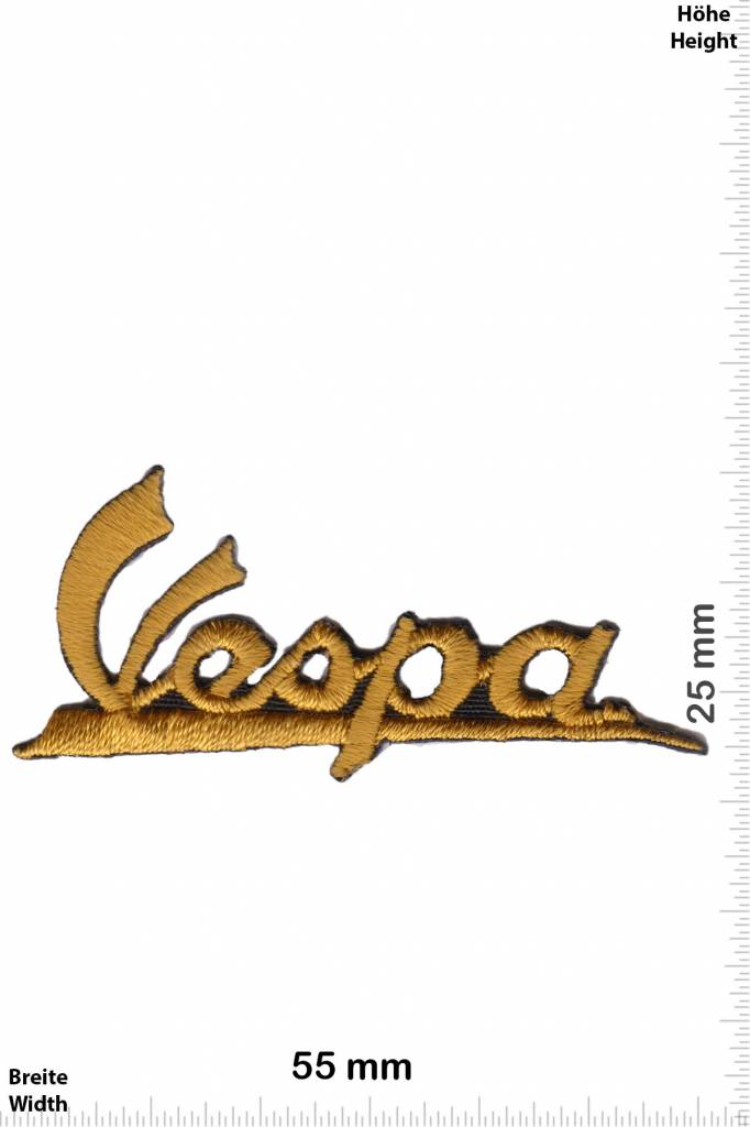 Vespa Vespa - font - small - gold