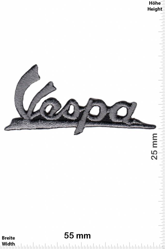 Vespa Vespa - font - small - grey