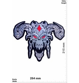 Bikerpatch Devil Skull - 26 cm