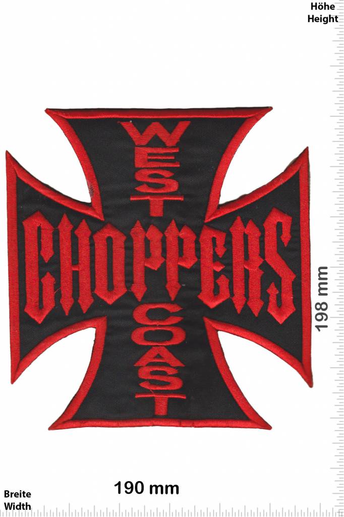 West Coast West Coast Choppers - rot  -  19 cm