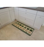 Mooie loper voor de keuken met dessin