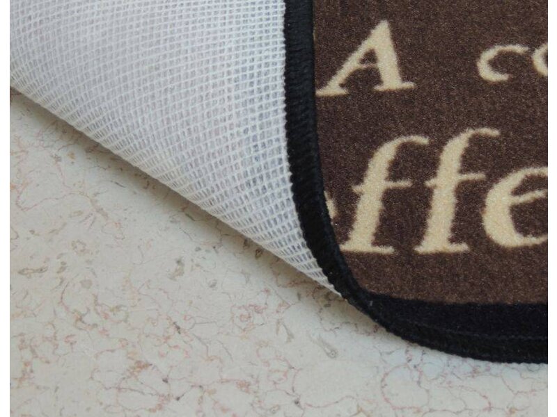 Bruine antislip keukenmat