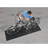 Mat onderhoud fiets beschermt uw vloer