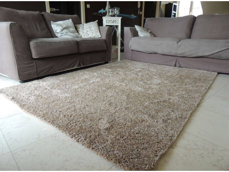 Goedkoop bruin tapijt met hoge pool