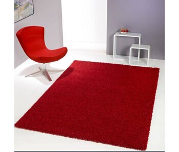 Rood tapijt hoogpolig