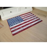Mooi en voordelig tapijt met vintage Amerikaanse vlag of USA