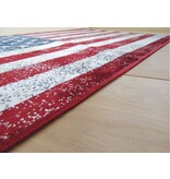 Mooi en voordelig tapijt met vintage Amerikaanse vlag of USA