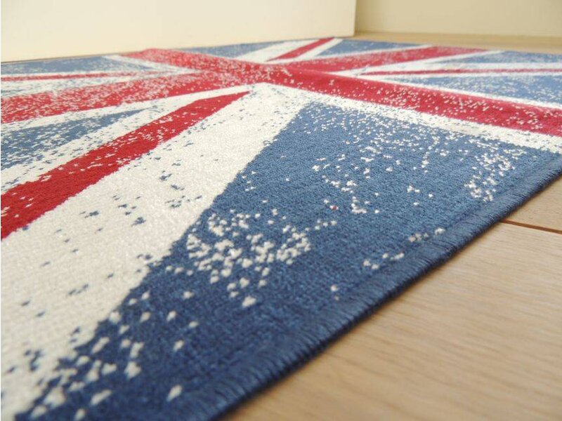 Mooi en voordelig tapijt met vintage Engelse vlag