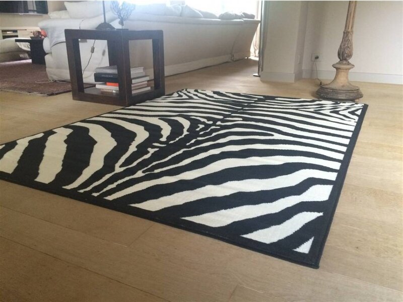 Tapijt met zebraprint
