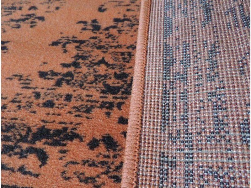 Groot en voordelig oranje vloerkleed of tapijt