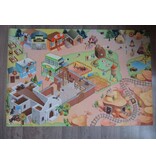 Speeltapijt fort cowboys en indianen - Western speelkleed