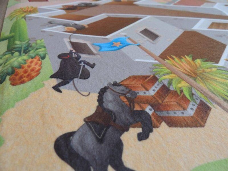 Speeltapijt fort cowboys en indianen - Western speelkleed