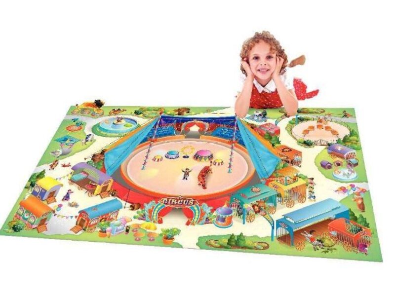 Grote speelmat Circus 100x150