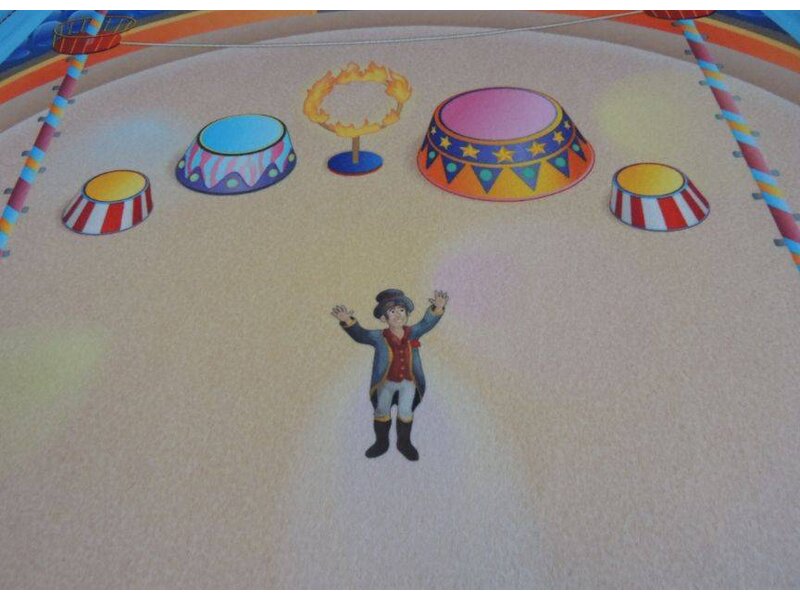 Grote speelmat Circus 100x150