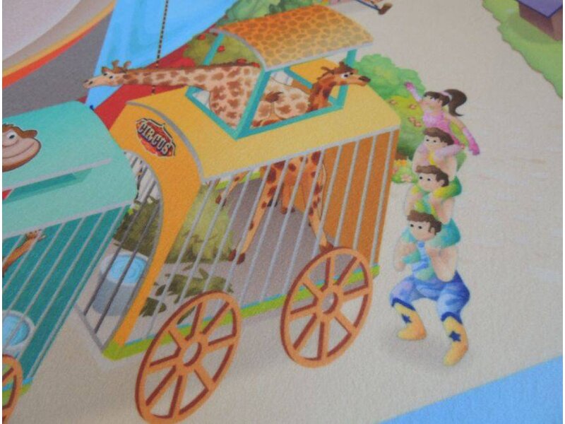Grote speelmat Circus 100x150