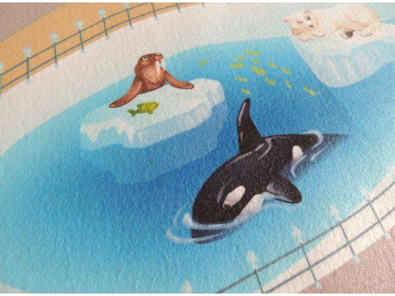 Speeltapijt Dierentuin 80x120 of 100x150cm