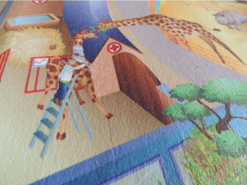 Speeltapijt Dierentuin 80x120 of 100x150cm