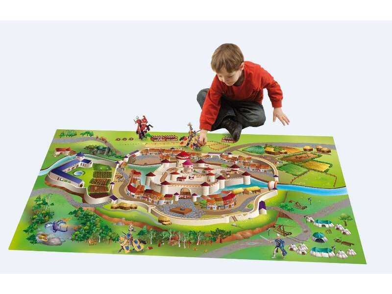 Leuk kindertapijt Ridders 100x150cm