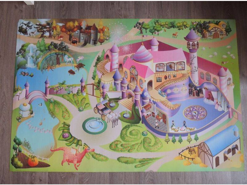 Speeltapijt prinsessen 80x120cm of 100x150cm