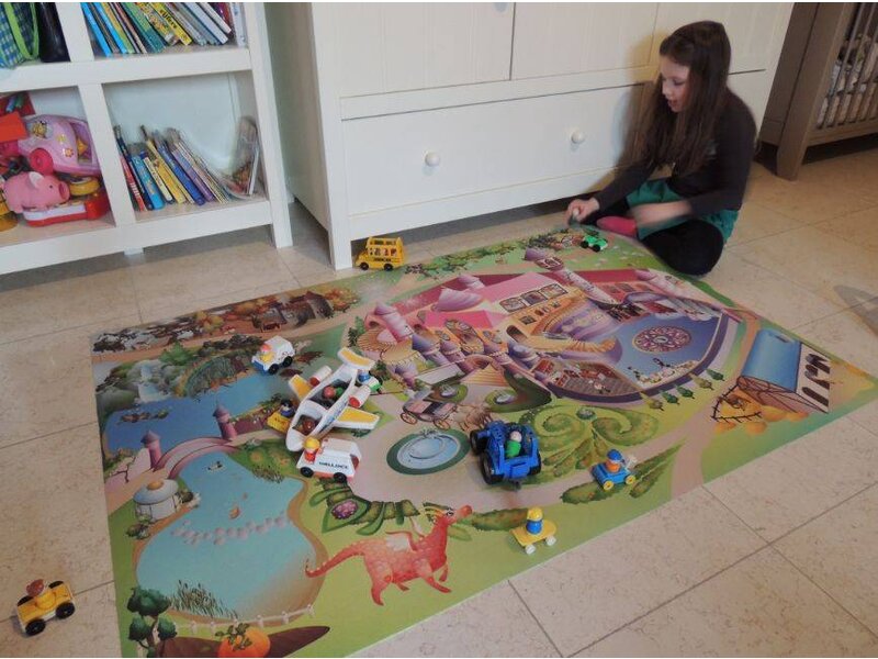 Speeltapijt prinsessen 80x120cm of 100x150cm