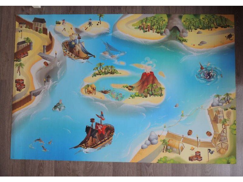 Leuk kindertapijt Piraten 80x120 of 100x150