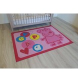 Mooi roze tapijt Peppa Pig 95x133