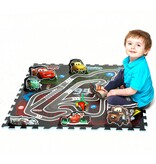 Foam puzzelmat Cars 92 x 92cm