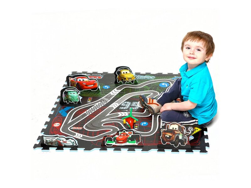 Foam puzzelmat Cars 92 x 92cm