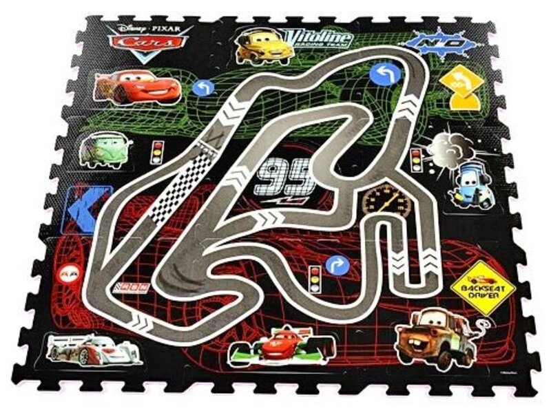 Foam puzzelmat Cars 92 x 92cm