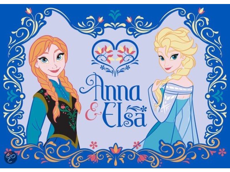 Anna en Elsa van Frozen 95x133cm