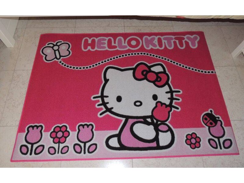 Roze kinderkamertapijt Hello Kitty 95x133cm